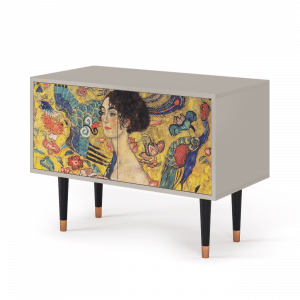 Sideboard - STORYZ - S1 Lady with Fan by Klimt - Sand