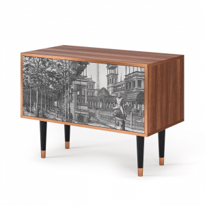 Sideboard - STORYZ - S1 View of the Piazza - Walnut
