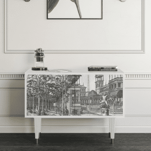 Sideboard - STORYZ - S1 View of the Piazza - White