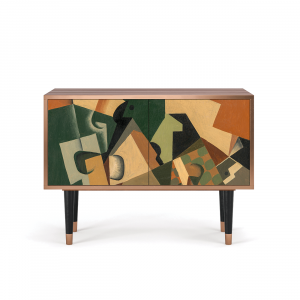 Sideboard - STORYZ - S1 Glass and Checkerboard - Walnut