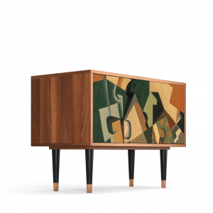 Sideboard - STORYZ - S1 Glass and Checkerboard - Walnut
