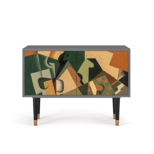 Sideboard - STORYZ - S1 Glass and Checkerboard - Grey