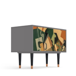 Sideboard - STORYZ - S1 Glass and Checkerboard - Grey