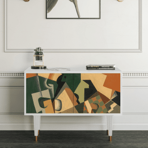 Sideboard - STORYZ - S1 Glass and Checkerboard - White