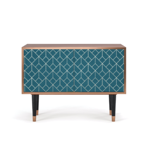 Sideboard - STORYZ - S1 Turquoise Geometry - Walnut