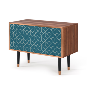 Sideboard - STORYZ - S1 Turquoise Geometry - Walnut