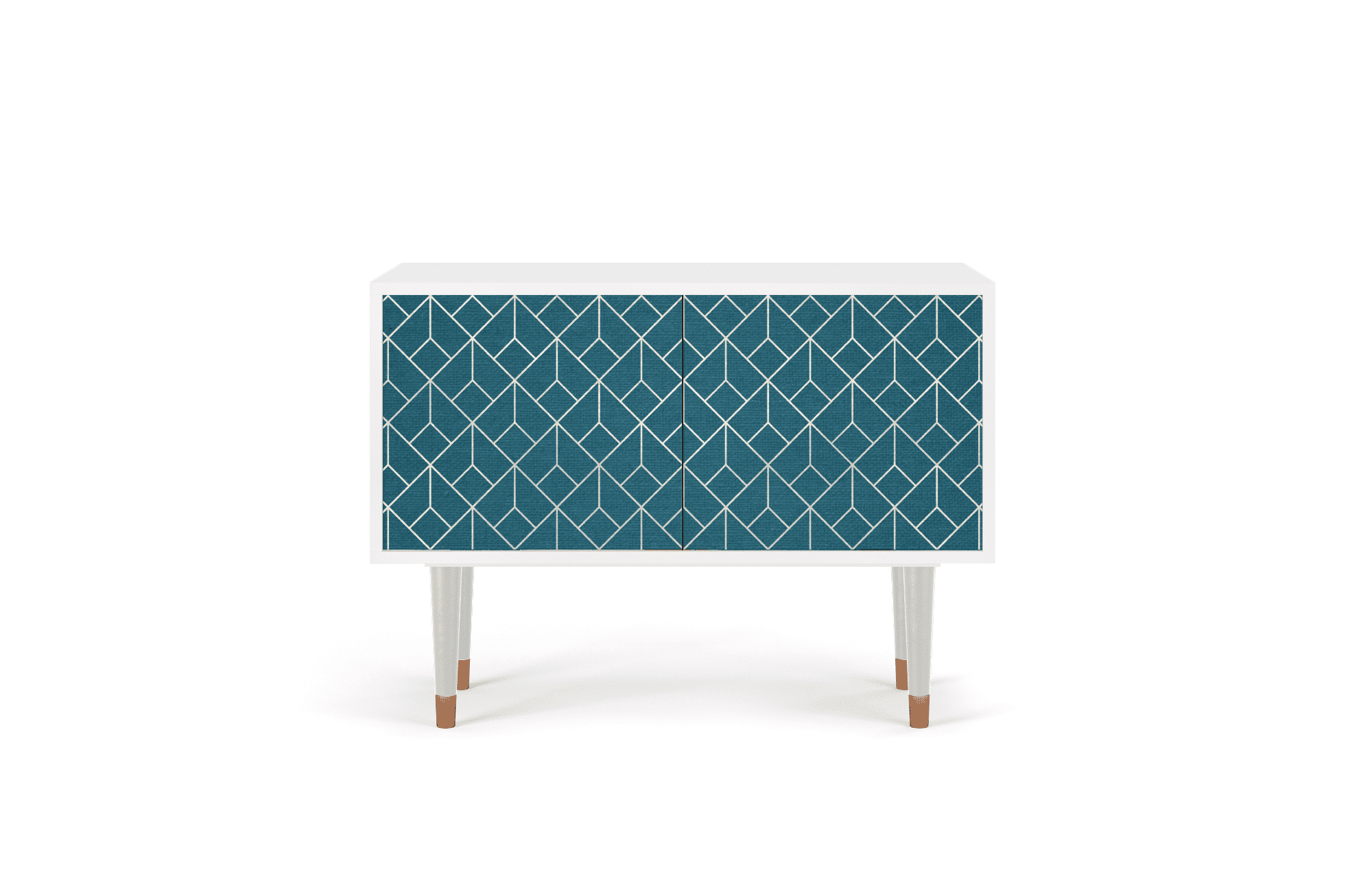 Sideboard – STORYZ – S1 Turquoise Geometry – White Sideboard - STORYZ - S1 Turquoise Geometry - White