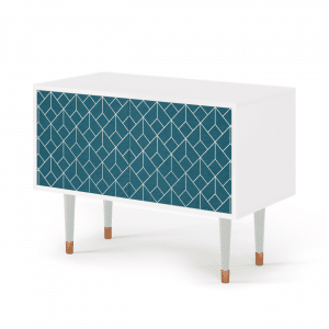 Sideboard - STORYZ - S1 Turquoise Geometry - White