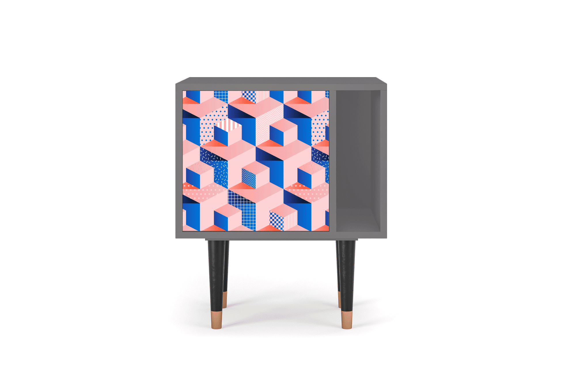 Sideboard – STORYZ – S2 Pinky Squares – Grey Sideboard - STORYZ - S2 Pinky Squares - Grey