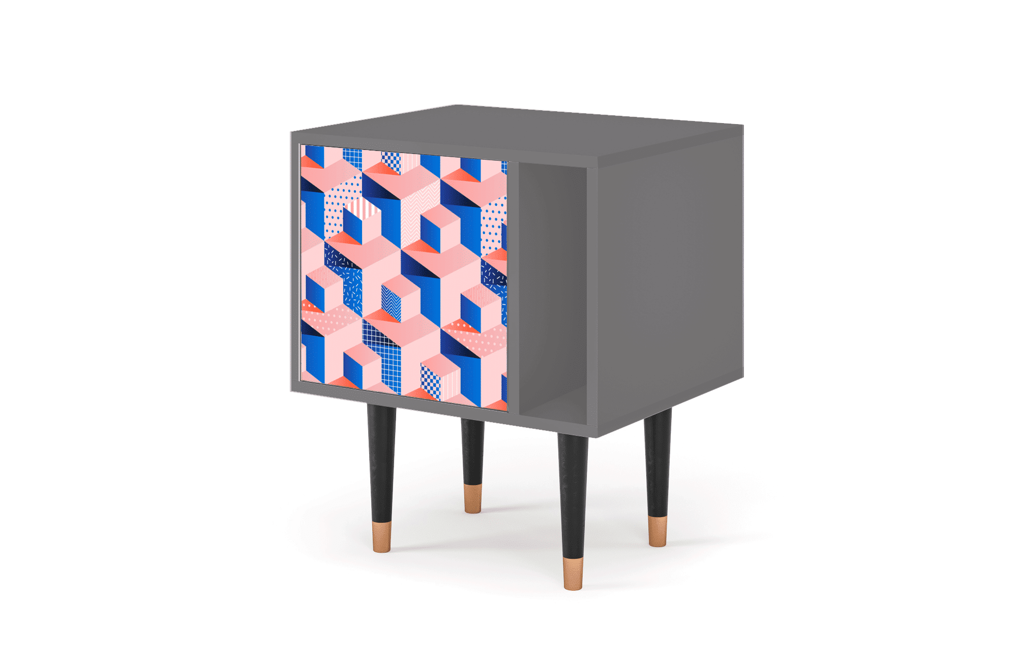 S2_131_002 Sideboard - STORYZ - S2 Pinky Squares - Grey