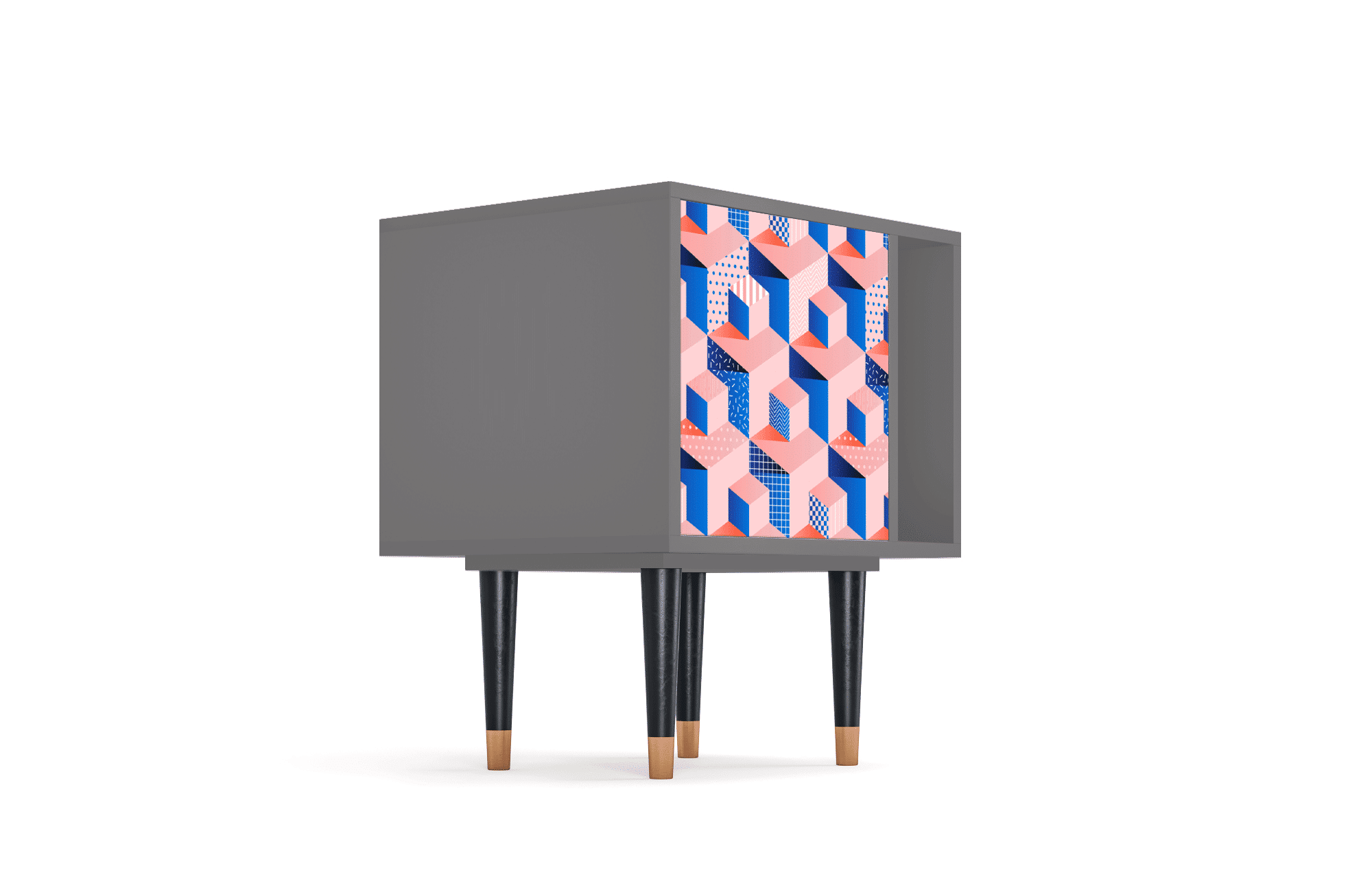 Sideboard – STORYZ – S2 Pinky Squares – Grey Sideboard - STORYZ - S2 Pinky Squares - Grey