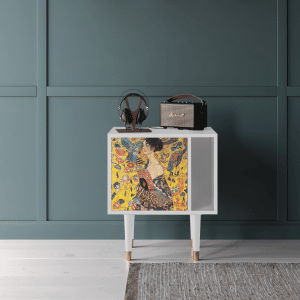 Sideboard - STORYZ - S2 Lady with Fan by Klimt - White