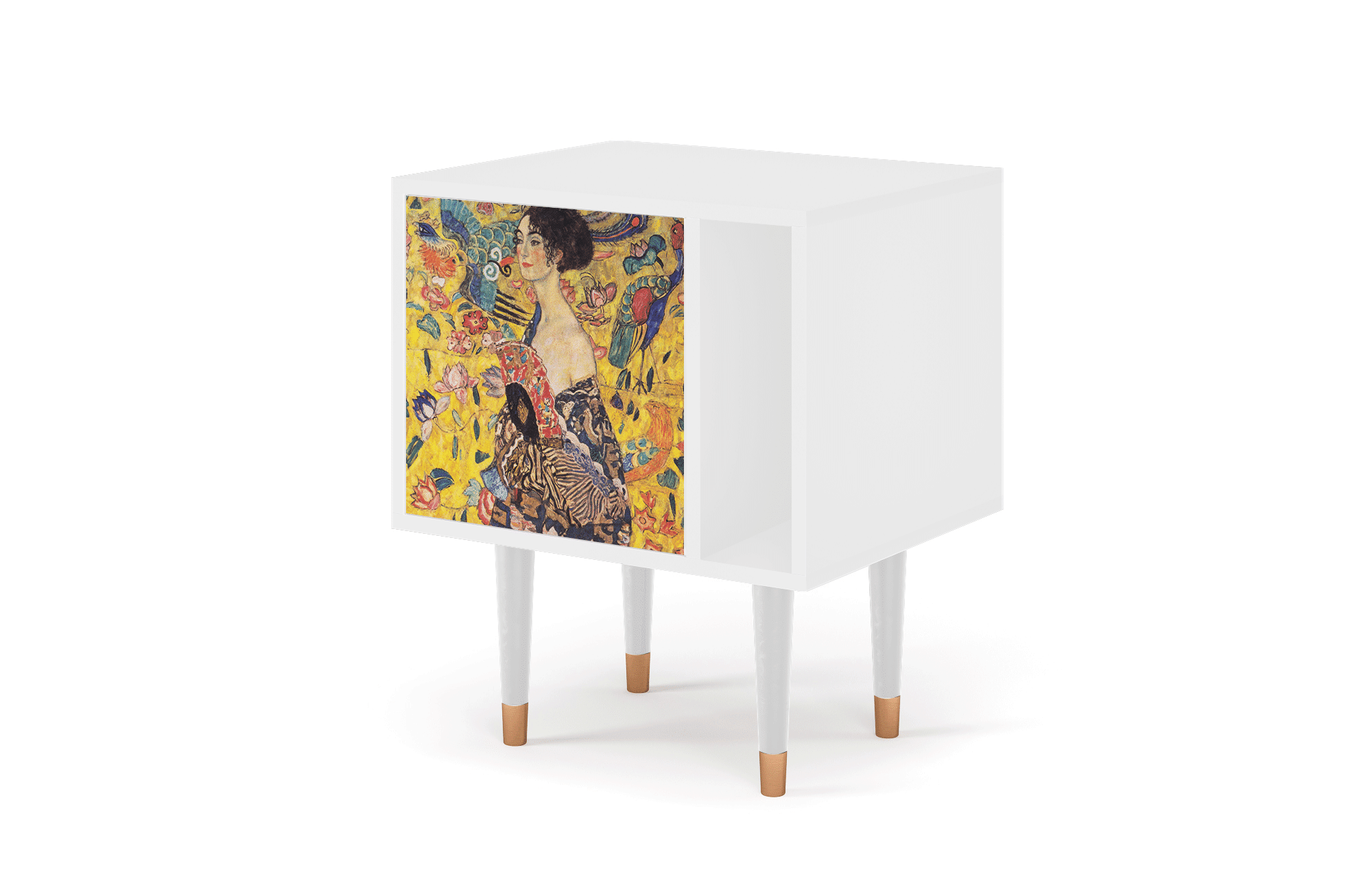 S2_146_006 Sideboard - STORYZ - S2 Lady with Fan by Klimt - White