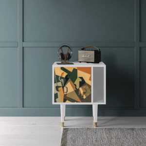 Sideboard - STORYZ - S2 Glass and Checkerboard - White
