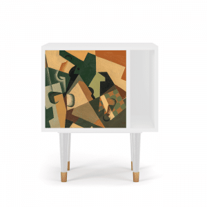 Sideboard - STORYZ - S2 Glass and Checkerboard - White