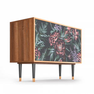 Sideboard - STORYZ - S3 Dark Peonies - Walnut