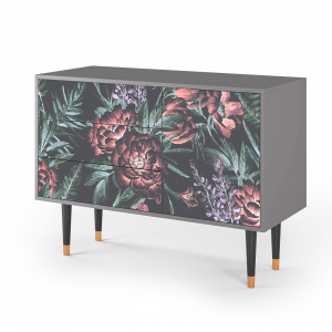 Sideboard - STORYZ - S3 Dark Peonies - Grey