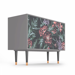 Sideboard - STORYZ - S3 Dark Peonies - Grey