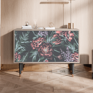 Sideboard - STORYZ - S3 Dark Peonies - Latte