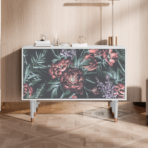 Sideboard - STORYZ - S3 Dark Peonies - White