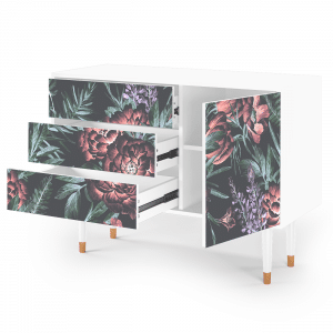 Sideboard - STORYZ - S3 Dark Peonies - White