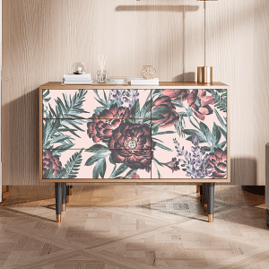 Sideboard - STORYZ - S3 Peach Peonies - Walnut