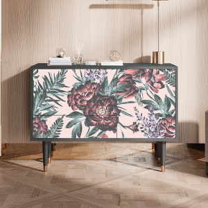 Sideboard - STORYZ - S3 Peach Peonies - Antracite