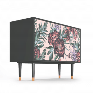 Sideboard - STORYZ - S3 Peach Peonies - Antracite