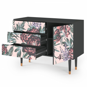 Sideboard - STORYZ - S3 Peach Peonies - Antracite