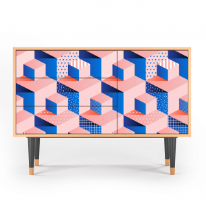 Sideboard - STORYZ - S3 Pinky Squares - Walnut