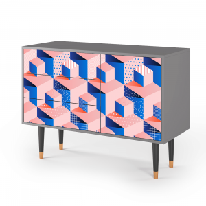 Sideboard - STORYZ - S3 Pinky Squares - Grey