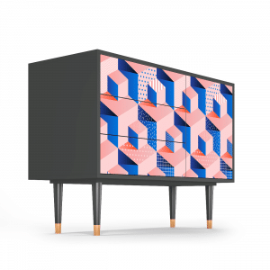Sideboard - STORYZ - S3 Pinky Squares - Antracite