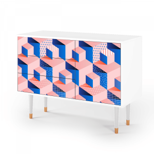 Sideboard - STORYZ - S3 Pinky Squares - White