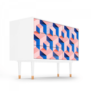 Sideboard - STORYZ - S3 Pinky Squares - White