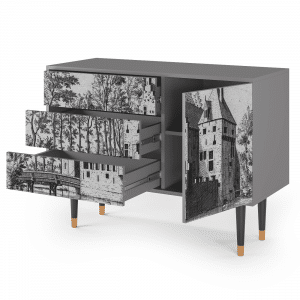 Sideboard - STORYZ - S3 Abstract Expressionism - Grey