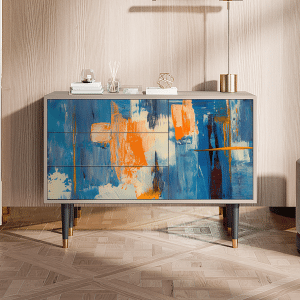 Sideboard - STORYZ - S3 Abstract Expressionism - Latte