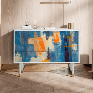 Sideboard - STORYZ - S3 Abstract Expressionism - White