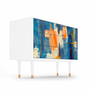 Sideboard - STORYZ - S3 Abstract Expressionism - White