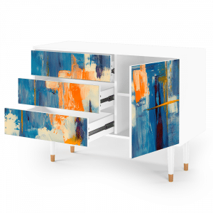 Sideboard - STORYZ - S3 Abstract Expressionism - White