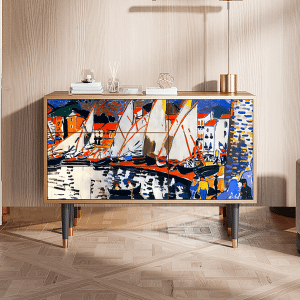 Sideboard - STORYZ - S3 Le Séchage des voiles  - Walnut