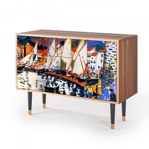 Sideboard - STORYZ - S3 Le Séchage des voiles  - Walnut