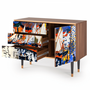 Sideboard - STORYZ - S3 Le Séchage des voiles  - Walnut