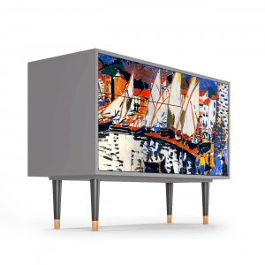 Sideboard - STORYZ - S3 The Port of Collioure
 - Grey
