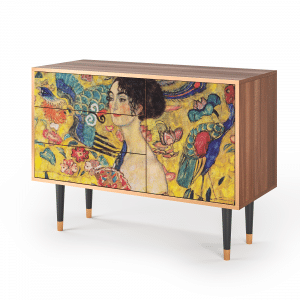 Sideboard - STORYZ - S3 Lady with Fan by Klimt - Walnut