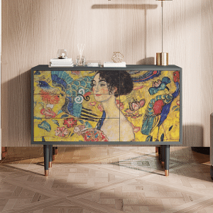 Sideboard - STORYZ - S3 Lady with Fan by Klimt - Antracite