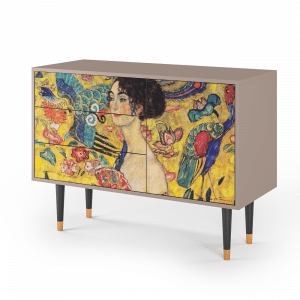 Sideboard - STORYZ - S3 Lady with Fan by Klimt - Latte