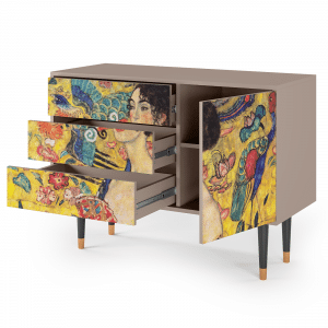 Sideboard - STORYZ - S3 Lady with Fan by Klimt - Latte