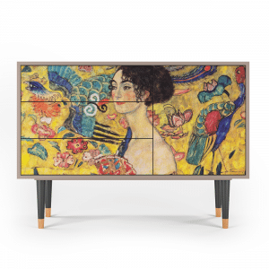 Sideboard - STORYZ - S3 Lady with Fan by Klimt - Sand