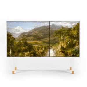 Sideboard - STORYZ - S3 Lady with Fan by Klimt - White