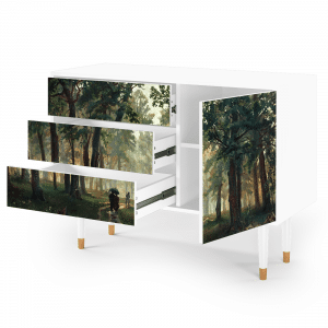 Sideboard - STORYZ - S3  Rain in the Oak Forest - White